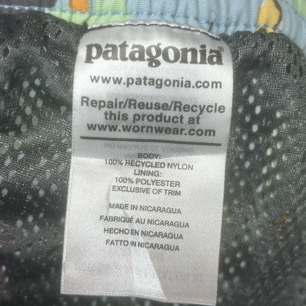 Patagonia Baggies‎ Shorts Mens S Birds Of Paradise Lined Swim Trunks Nylon 4